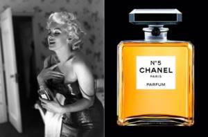 Photo of Marilyn Monroe and Chanel No. 5 perfume