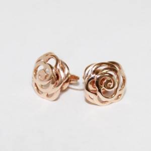 Photo of a gift for my wife for a tin or pink anniversary - earrings in the form of roses