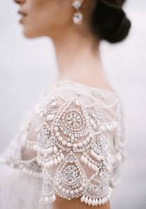 photos of lush wedding dresses with rhinestones