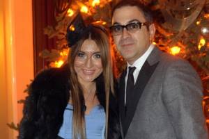 Garik Martirosyan with his wife