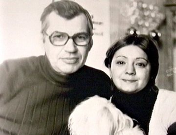 Georgy Burkov with Tatyana Ukharova in his youth