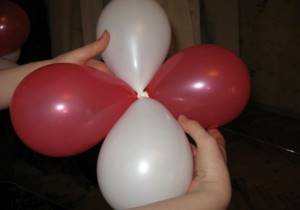 DIY balloon garland - assembly