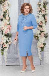 голубое платье на свадьбу для мамы