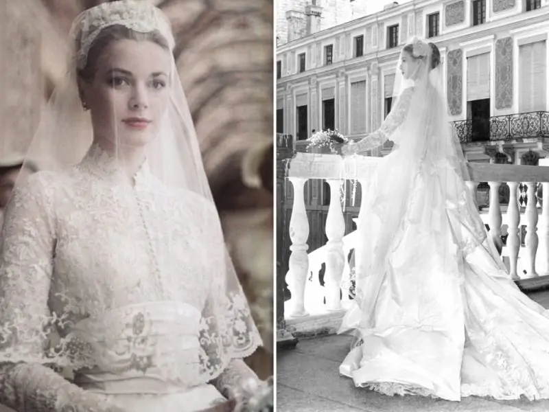 Grace Kelly at her wedding