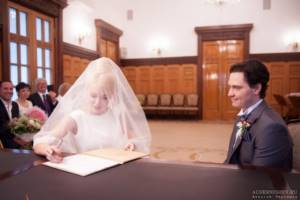 Griboyedovsky registry office photo - solemn registration of marriage