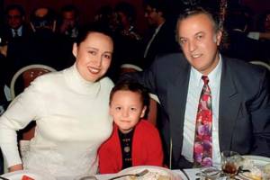 Ilya Reznik with his second wife and son