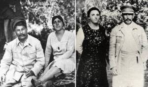 Иосиф Сталин и его вторая жена Надежда Аллилуева