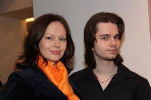 Irina Bezrukova and her son Andrey