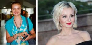 How Polina Gagarina&#39;s face changed with age