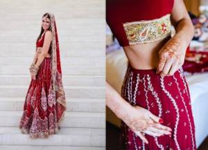 Как одевают свадебное индийское платье