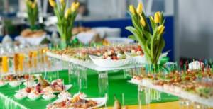 How to organize a buffet for a wedding? Wedding table design and decoration 