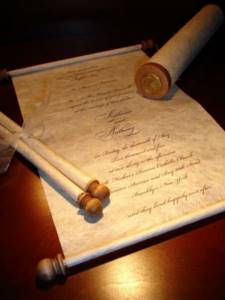 How to make an ancient scroll with your own hands at home?