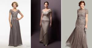 What color should the mother of the bride dress be? gray