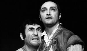 Каневский и Михаил Козаков в спектакле «Гамлет»