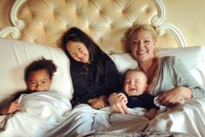 Katherine Heigl with children