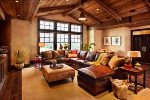 classic style apartment in rustic style