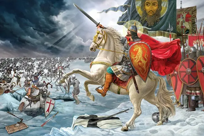 Prince Alexander Nevsky at the Battle of the Ice