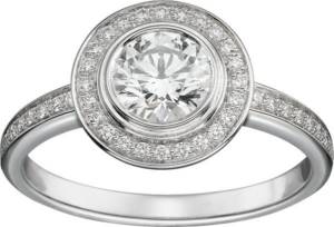 engagement ring from the Cartier d&#39;Amour collection