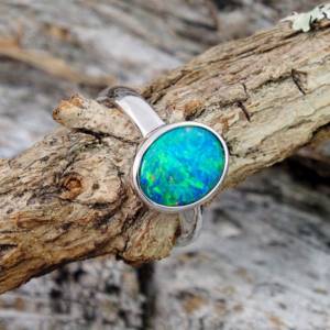 ring with opal