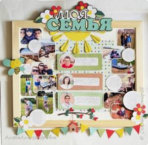 Do-it-yourself photo collage on whatman paper for your wedding anniversary