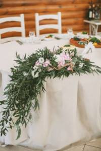 Композиция из цветов на свадьбу фото