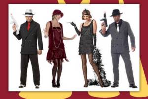 Costumes in the style of gangster films