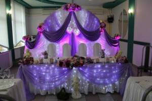 beautiful decoration of the hall with balloons