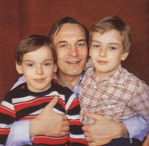 Lanovoy with his sons