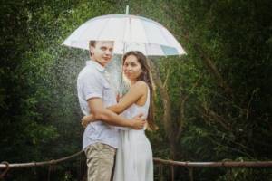 love story in the rain