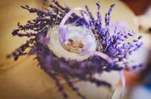 Lavender at a wedding