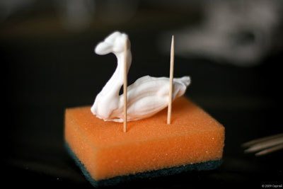 Mastic swan: master class step by step