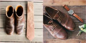 Lightweight boots are perfect for the groom on his wedding day