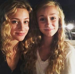 Lili Reinhart and her twin sister