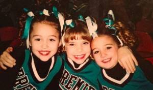 Miley Cyrus with her childhood best friends