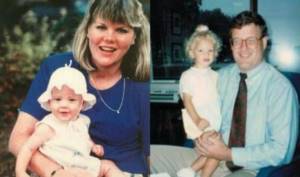 Little Taylor Swift with her parents