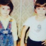 Матвей Зубалевич и его сестра-близнец Нина в детстве