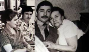 Mikhail Khodorkovsky with his mother and grandmother