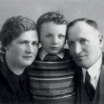 Misha with his parents as a child