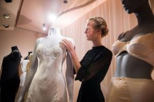 Fashion designer makes wedding underwear
