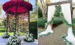 Fashionable wedding arch 2021: shapes and types, ideas with photos
