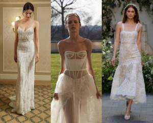 Fashionable wedding dress trends 2021: linen style