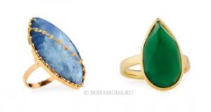 Fashionable women&#39;s rings 2021 - rings with oval and pear-shaped stones