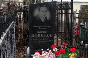 Boris Novikov&#39;s grave