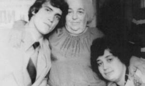Young Vladimir Garkalin with his wife and her mother