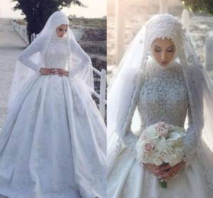 Muslim wedding dresses. Models, styles, which one is better to buy 