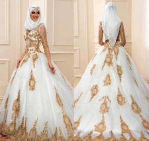 Мусульманские свадебные платья. Модели, фасоны, какое лучше купить