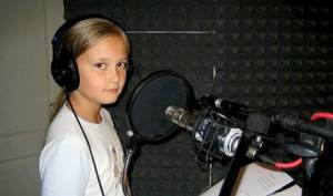 In the photo: Anastasia Dubrovina in childhood