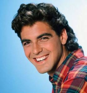 На фото Джордж Клуни в молодости