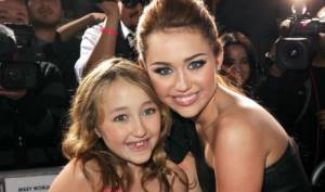 In the photo: Miley and Noah Cyrus