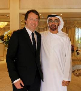 In the photo: Russian businessman Ruslan Baysarov with the Crown Prince of Abu Dhabi